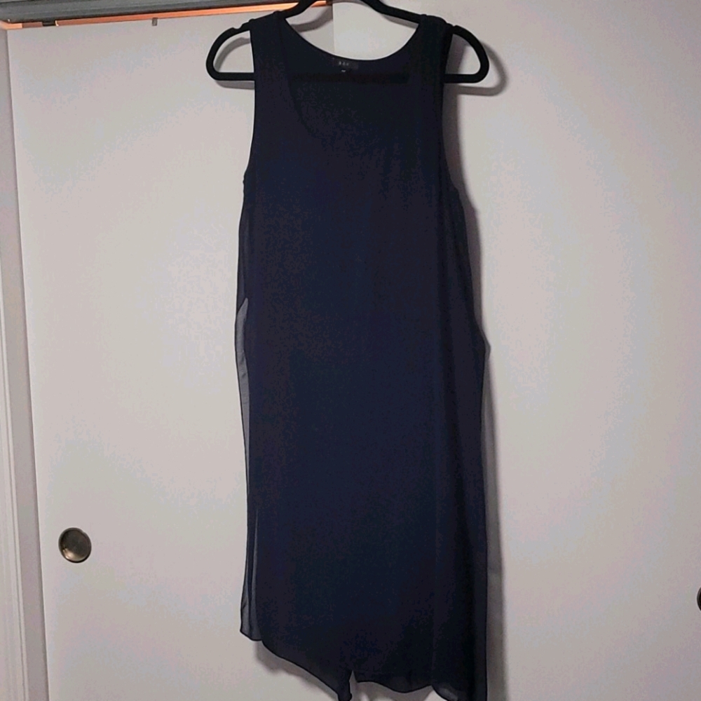 K&C navy double layer tunic